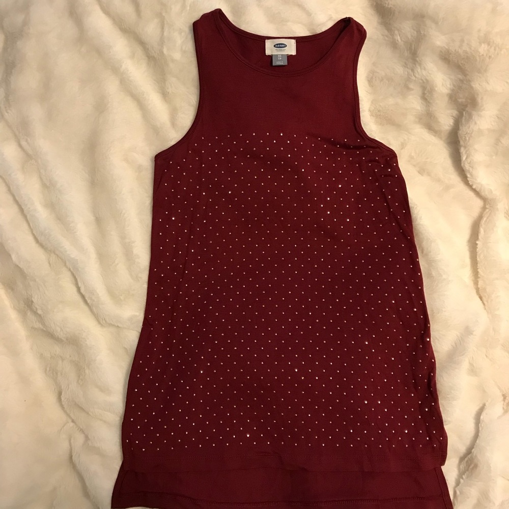 Old Navy Studded Tunic-Length Tank Top
